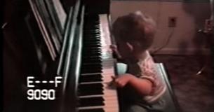 When Baby Born Without Eyes Is Seated At Piano, Dad Races To Catch Feat On Film