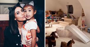 Kim Kardashian & Kanye West Opted For A Minimalist Home But Let The Kids Go A Little Wild