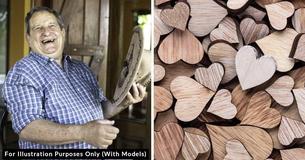 Caring Elderly Man Gives Out More Than 25,000 Pocket-Sized Wooden Hearts To Make Strangers Feel Loved