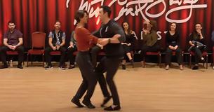 2 Dancers Swing Dance To The ‘Macarena’ And Thrill The Audience With Their Unplanned Routine