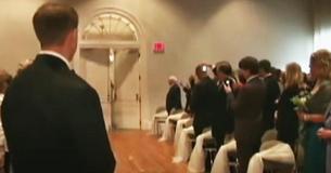 Paralyzed Bride Marches Through Door And Walks Down Aisle, Moving Wedding Guests To Tears