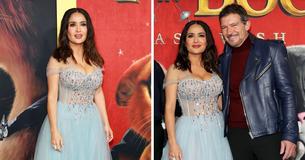 Salma Hayek Shimmers In Wispy Cinderella-Style Dress On The Red Carpet