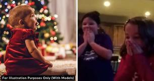 Parents Surprise Three Daughters With Dream Baby Brother Hidden Under Christmas Tree