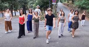 Senior Dance Group Flawlessly Blends Line Dancing With Disco To Bee Gees' Classic 'Night Fever'