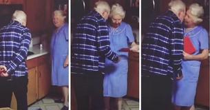 Sweet Elderly Husband Says 'I Can't Do Without You' To His Valentine Of 64 Years