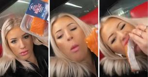 Woman Repulses People By Scarfing Down Raw Salmon On Public Transport