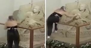Footage Shows Culturally 'Important' Sand Sculpture Being Defaced By Teenager