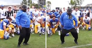 Football Coach Shows Off Skillful Moves After Team Learns He Was MC Hammer’s Backup Dancer