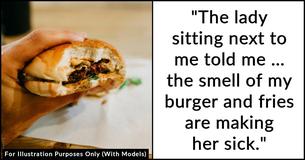 Vegetarian Receives Backlash For Complaining To Flight Attendant About Passenger Who Ate A Burger Next To Her
