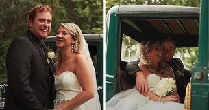 Parents Surprise Daughter With Grandparents' Long-Lost Vintage Truck For Her Wedding: 'Gift From Heaven'