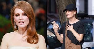 Bare-faced Julianne Moore Flaunts Her Natural Age-Defying Looks At 62 On Days Off