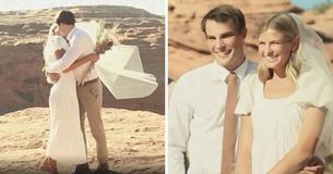 Bride Got Married Barefoot And Spent Only $100 On Her Outdoor Wedding – Including $20 Wedding Dress