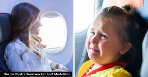 Frau schmeißt kleines Mädchen aus ihrem Flugzeugsitz, fühlt sich aber schlecht, weil sie sie zum Weinen gebracht hat