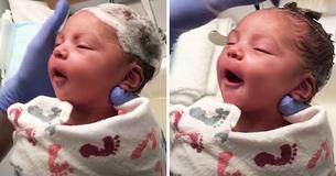Newborn Baby Is The Picture Of Relaxed When Nurse Washes Her Hair