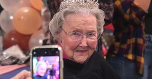 Woman Celebrates Turning 105 Years Old With Her First-Ever Birthday Party
