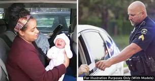 Cop Tickets Mom While She Breastfeeds Her 3-Week-Old Baby In A Parked Car