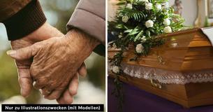 Älteres Ehepaar, das 77 Jahre verheiratet war, wurde Händchen haltend in einem gemeinsamen Sarg beerdigt, nachdem sie 2 Tage voneinander getrennt gestorben waren