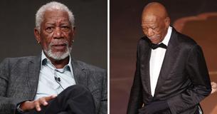 Morgan Freeman impressiona com cabeça raspada e fãs ficam intrigados com suas mão enluvada