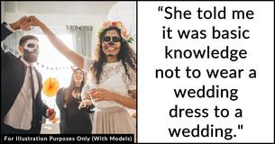 Man Criticized For Wearing A Wedding Dress At Ceremony Despite Not Knowing He Was Attending Nuptials