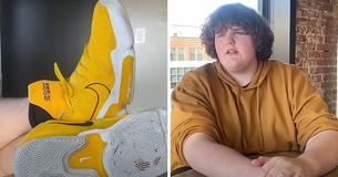 Mom Goes On A Global Search To Find The Shoe That Will Fit 14-Year-Old Son Who Has Size 23 Feet