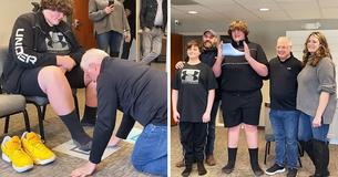 Shoe Brand To Build Special Machine To Create Biggest Shoes Ever For 14-Year-Old Teen With Size 23 Feet
