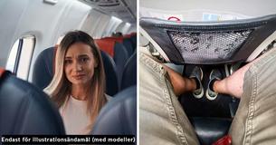 En kvinna skämmer ut en passagerare som spred sina ben i hennes säte under hela den fyra timmar långa flygningen