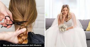 Schwester lehnt Forderung der Braut ab, den Brautjungfern die Haare zu schneiden, da die Hochzeitsgesellschaft "kürzere Haare haben muss als die Braut"
