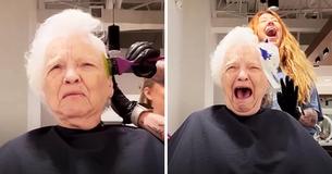 Grandmother Can’t Stifle Her Glee When Granddaughter Dyes Her Hair Rainbow Colors