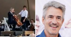 Dermot Mulroney Enthrals Audience With Enchanting Solo Cello Performance Of ‘The Swan’