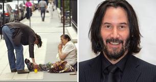 Humble Keanu Reeves Wears Non-Designer T-Shirts & Instead Donates Cash To Those In Need