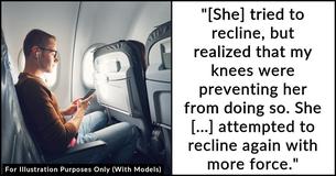 Passenger Kicks Off Debate After He Didn’t Let Woman In Front Of Him Recline Her Seat