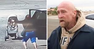 Heroic Homeless Man Jumps Into Action To Save Baby & Stroller From Crashing Into Traffic