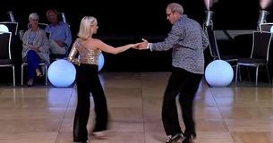 Dancing Duo Sweeps The Floor With Their Hypnotizing Jelly Legs As They Dance The Shag