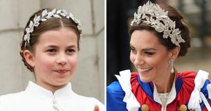 Prinzessin Charlotte und Kate Middleton trugen bei der Krönung die gleichen Outfits und Kopfbedeckungen