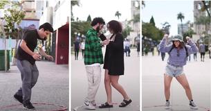 People Spot Red Circle And ‘Dance Here’ Written In Chalk On Sidewalk & Dance Their Hearts Out