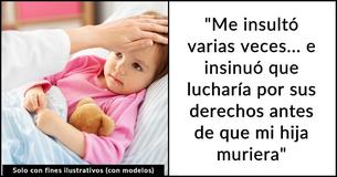 Una mamá recibe amenazas de su suegra después de que le dijera que no podía llevarse de viaje a su hija enferma terminal