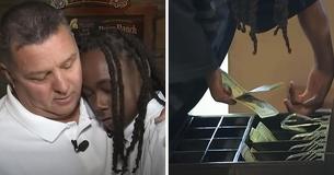 Teenage Cashier Grows Emotional After Customer Gifts Him $2,500