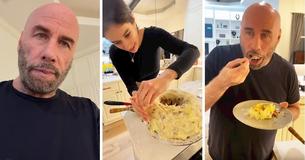 John Travolta filme les efforts de sa fille Ella pour préparer le célèbre gâteau de « Tom Cruise »