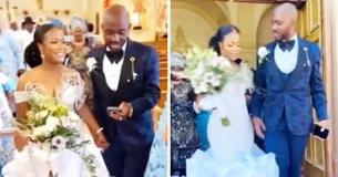 Groom Criticized For Being Glued To His Phone While Walking Down Aisle With His Bride At Their Wedding