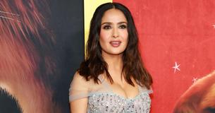Salma Hayek’s Robe Keeps Slipping Off As She Busts A Move To Mark Huge Achievement
