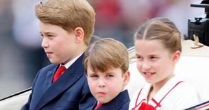 Cheeky Prince Louis Steals The Show Again At Trooping The Colour Ceremony Alongside His Brother George & Sister Charlotte
