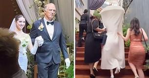 Bride Designs Smart Mechanism To Hide Her Vintage Wedding Dress From Groom Before Walking Down The Aisle