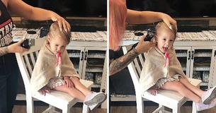 Friseurin verwandelt Missgeschick eines kleinen Mädchens in eine "flotte" neue Frisur