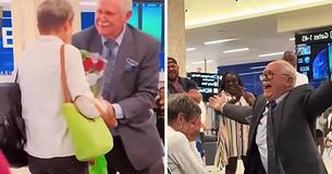 Man Surprises High School Sweetheart With Public Proposal After Rekindling Their Romance 6 Decades Later