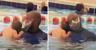 Baby & His Swim Lesson Instructor Capture Hearts With Their Adorable Friendship