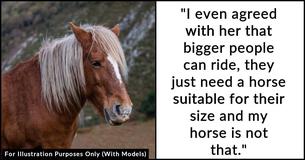 Woman Gets Accused Of Fat-Shaming For Refusing To Let Overweight Friend Ride Her Horse