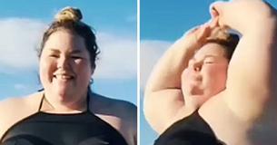 Una influencer de talla grande mostró su cuerpo en bikini y declaró con orgullo: "Tu barriga es bonita y tú también"