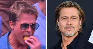 At 59, Brad Pitt Defies Aging As He Charms Fans While Munching Down On A Snack