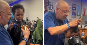 Barber Captures The Hearts Of Millions For His Special Way Of Giving Haircuts To Kids With Disabilities