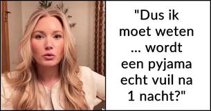 Vrouw geeft toe dat ze haar pyjama niet wast na een keer dragen en dat zorgt voor verdeeldheid op internet